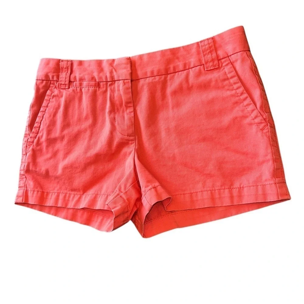 J. Crew Classic Twill Chino City Fit Pink Coral Size 6
